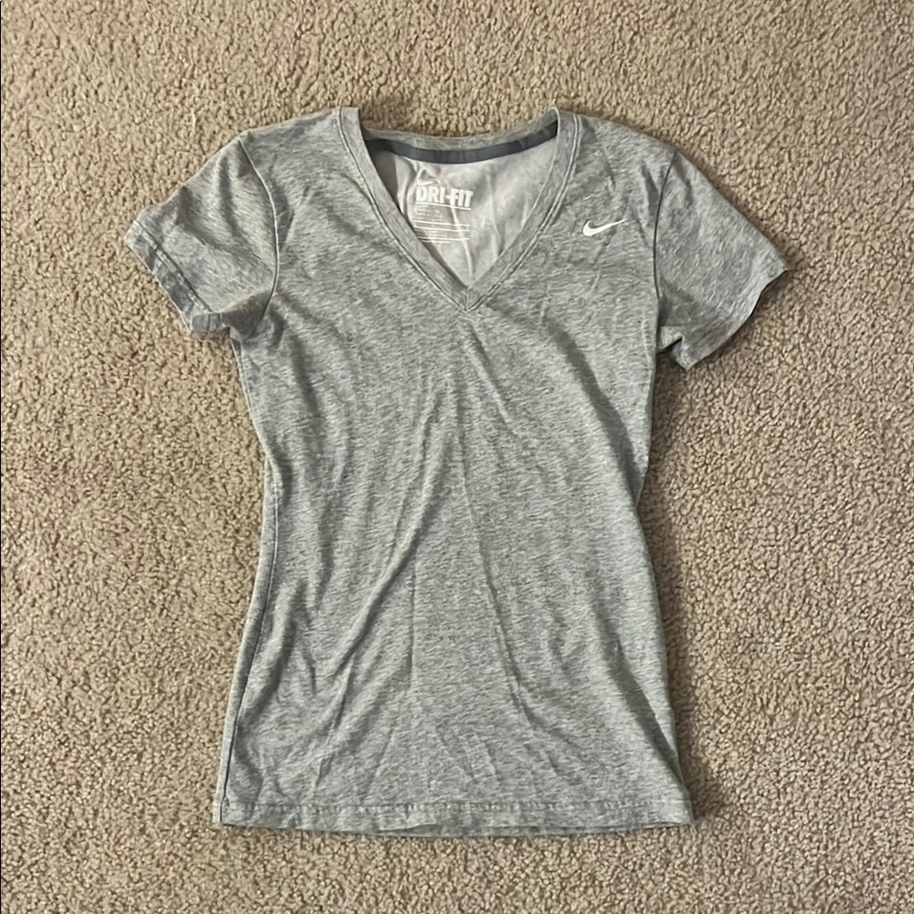 Nike Women's Gray Dri-FIT Top